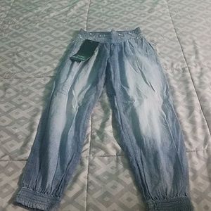 Denim girls pants